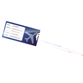 Self-Adhesive Pouches - Luggage Tag with Loop, 5 pack__Luggage Tag Loop Blue LF.png